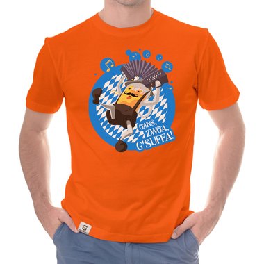 Oktoberfest T-Shirts - Oans, Zwoa, Gsuffa! - Herren & Damen Outfit Herren dunkelblau S