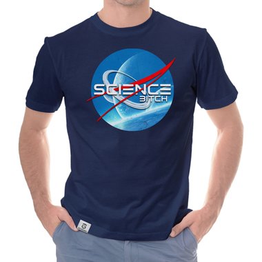 Space T-Shirts - Science Bitch - Herren & Damen Outfit Herren dunkelblau S