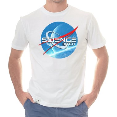 Space T-Shirts - Science Bitch - Herren & Damen Outfit Herren dunkelblau S