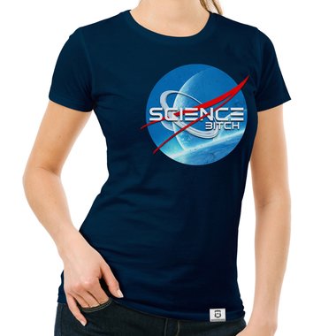 Space T-Shirts - Science Bitch - Herren & Damen Outfit Herren dunkelblau S