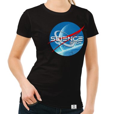 Space T-Shirts - Science Bitch - Herren & Damen Outfit Herren dunkelblau S