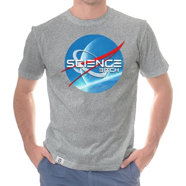 Space T-Shirts - Science Bitch - Herren & Damen Outfit Herren dunkelblau S