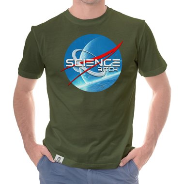 Space T-Shirts - Science Bitch - Herren & Damen Outfit Herren dunkelblau S