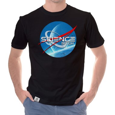 Space T-Shirts - Science Bitch - Herren & Damen Outfit Herren dunkelblau S
