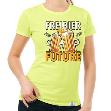 Demo Fun T-Shirts - Freibier for Future - Herren und Damen Outfit Damen dunkelblau S