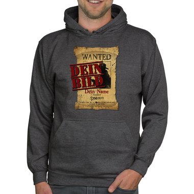 Designe deinen Hoodie - Herren, Damen & Kinder - Dein Bild in coolen Rahmen - Geschenk fr Familien, Freunde und Prchen