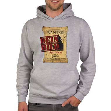 Designe deinen Hoodie - Herren, Damen & Kinder - Dein Bild in coolen Rahmen - Geschenk fr Familien, Freunde und Prchen