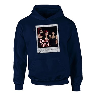 Designe deinen Hoodie - Herren, Damen & Kinder - Dein Bild in coolen Rahmen - Geschenk fr Familien, Freunde und Prchen