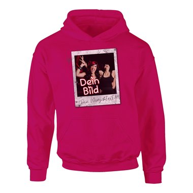 Designe deinen Hoodie - Herren, Damen & Kinder - Dein Bild in coolen Rahmen - Geschenk fr Familien, Freunde und Prchen