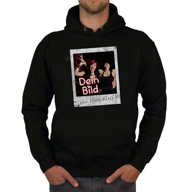 Designe deinen Hoodie - Herren, Damen & Kinder - Dein Bild in coolen Rahmen - Geschenk fr Familien, Freunde und Prchen