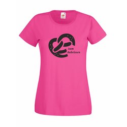 Damen T-Shirt Oktoberfest Brezel - zum Anbeissen