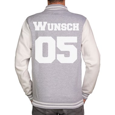 Partnerlook College Jacken - Herren und Damen - Mit deinem individuellen Wunschnamen und Wunschnummer - Freunde, Prchen und Familie - XS-XXXL