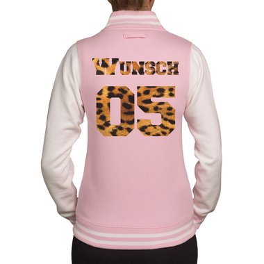 Partnerlook College Jacken - Herren und Damen - Mit deinem individuellen Wunschnamen und Wunschnummer - Freunde, Prchen und Familie - XS-XXXL Damen rosa-camouflage XS