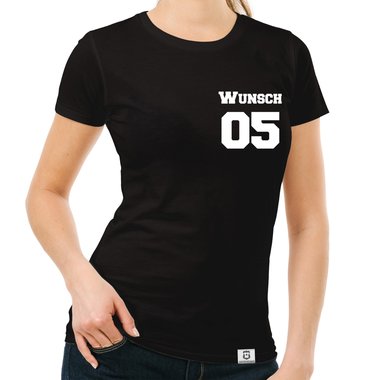Dein personalisiertes Partnerlook Shirt - Damen, Herren & Kinder - Baumwoll Shirt mit deinem Wunschnamen/text und Wunschnummer