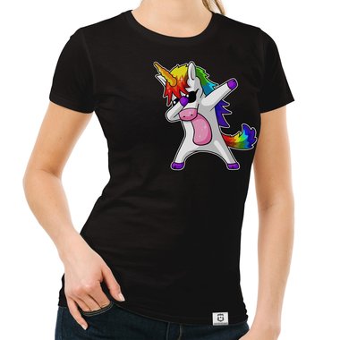 Damen und Kinder T-Shirts und Tops - Dabbing Einhorn - Whlbare Shirt-Farben und viele Gren von XS - XXL