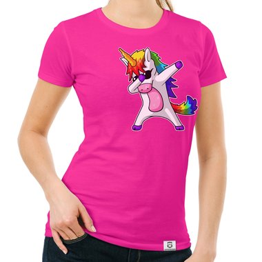 Damen und Kinder T-Shirts und Tops - Dabbing Einhorn - Whlbare Shirt-Farben und viele Gren von XS - XXL