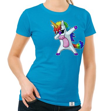 Damen und Kinder T-Shirts und Tops - Dabbing Einhorn - Whlbare Shirt-Farben und viele Gren von XS - XXL