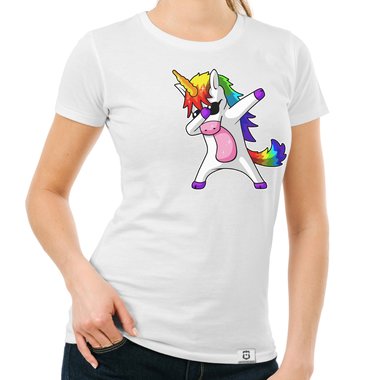 Damen und Kinder T-Shirts und Tops - Dabbing Einhorn - Whlbare Shirt-Farben und viele Gren von XS - XXL