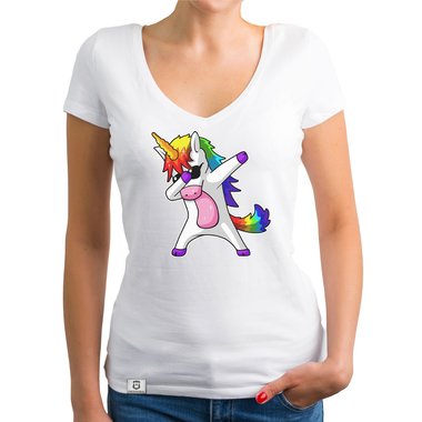 Damen und Kinder T-Shirts und Tops - Dabbing Einhorn - Whlbare Shirt-Farben und viele Gren von XS - XXL