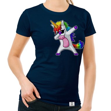 Damen und Kinder T-Shirts und Tops - Dabbing Einhorn - Whlbare Shirt-Farben und viele Gren von XS - XXL
