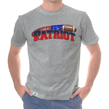 Herren American Football Fan-Shirt-Kollektion - I am a Patriot/Packer/Vike/Eagle und viele mehr - Deine Wunschmannschaft