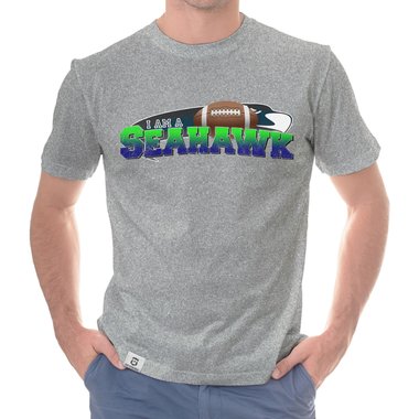 Herren American Football Fan-Shirt-Kollektion - I am a Patriot/Packer/Vike/Eagle und viele mehr - Deine Wunschmannschaft dunkelblau-49er S