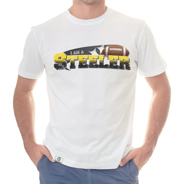 Herren American Football Fan-Shirt-Kollektion - I am a Patriot/Packer/Vike/Eagle und viele mehr - Deine Wunschmannschaft dunkelblau-49er S