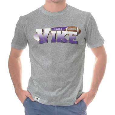 Herren American Football Fan-Shirt-Kollektion - I am a Patriot/Packer/Vike/Eagle und viele mehr - Deine Wunschmannschaft dunkelblau-49er S