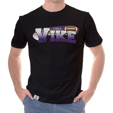 Herren American Football Fan-Shirt-Kollektion - I am a Patriot/Packer/Vike/Eagle und viele mehr - Deine Wunschmannschaft dunkelblau-49er S