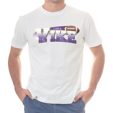 Herren American Football Fan-Shirt-Kollektion - I am a Patriot/Packer/Vike/Eagle und viele mehr - Deine Wunschmannschaft dunkelblau-49er S