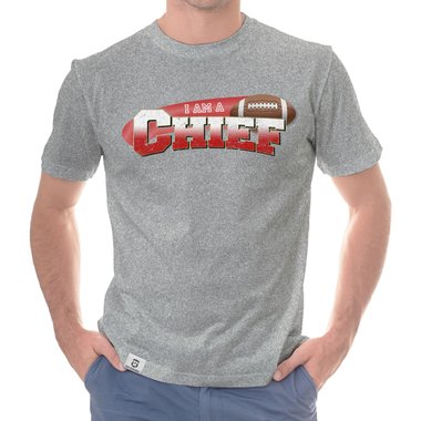 Herren American Football Fan-Shirt-Kollektion - I am a Patriot/Packer/Vike/Eagle und viele mehr - Deine Wunschmannschaft dunkelblau-49er S
