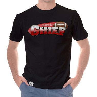 Herren American Football Fan-Shirt-Kollektion - I am a Patriot/Packer/Vike/Eagle und viele mehr - Deine Wunschmannschaft dunkelblau-49er S