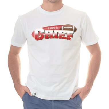 Herren American Football Fan-Shirt-Kollektion - I am a Patriot/Packer/Vike/Eagle und viele mehr - Deine Wunschmannschaft dunkelblau-49er S
