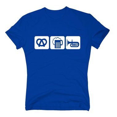 T-Shirt Oktoberfest Brezel Bier Blasmusik