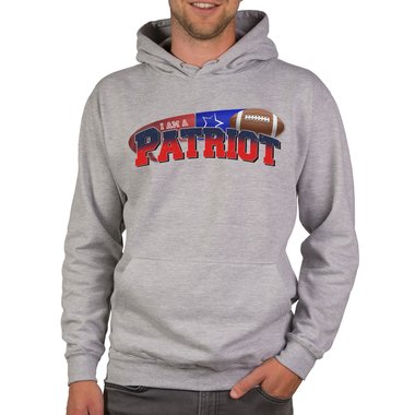American Football Herren Hoodie - I am a Patriot/Packer und viele weitere Mannschaften - Whle dein Lieblings-Football-Team!