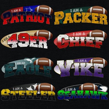 American Football Herren Hoodie - I am a Patriot/Packer und viele weitere Mannschaften - Wähle dein Lieblings-Football-Team!