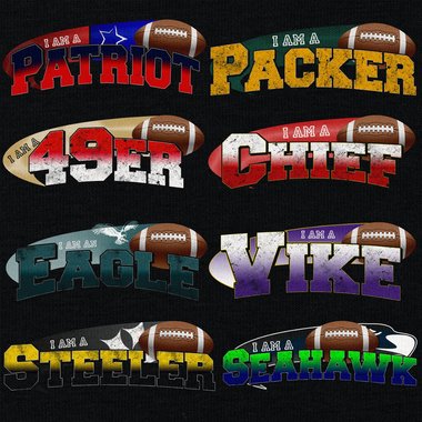 American Football Herren Hoodie - I am a Patriot/Packer und viele weitere Mannschaften - Whle dein Lieblings-Football-Team!