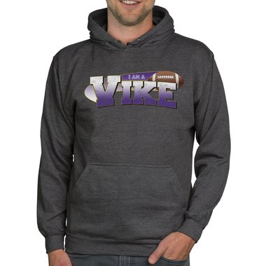 American Football Herren Hoodie - I am a Patriot/Packer und viele weitere Mannschaften - Whle dein Lieblings-Football-Team! dunkelgrau-49er XS