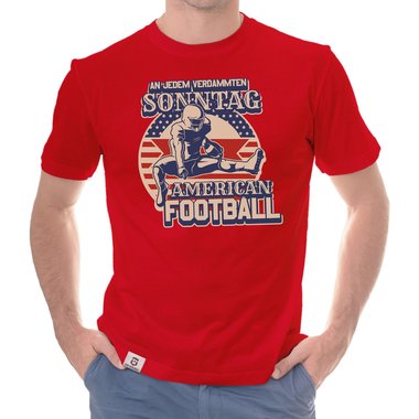 An Jedem Verdammten Sonntag Herren American Football T-Shirt 