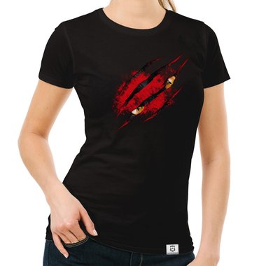 Halloween/ Horror T-Shirt Kollektion - Damen und Herren T-Shirts Damen-schwarz-Monster XS