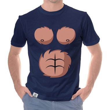 Karneval & Faschings T-Shirts - Affen Kostm - Damen, Herren und Kinder weiss-Kinder 152-164