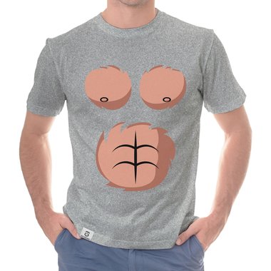 Karneval & Faschings T-Shirts - Affen Kostm - Damen, Herren und Kinder weiss-Kinder 152-164