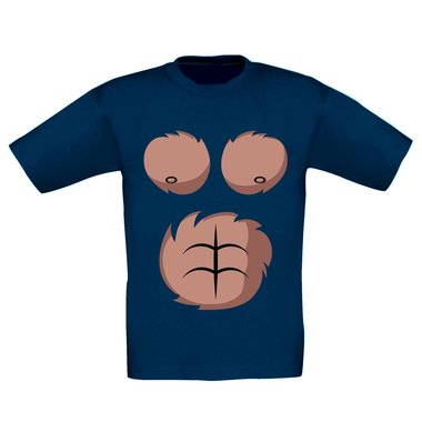 Karneval & Faschings T-Shirts - Affen Kostm - Damen, Herren und Kinder weiss-Kinder 152-164