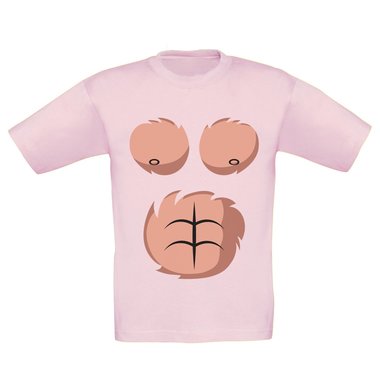Karneval & Faschings T-Shirts - Affen Kostm - Damen, Herren und Kinder weiss-Kinder 152-164
