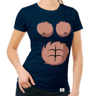 Karneval & Faschings T-Shirts - Affen Kostm - Damen, Herren und Kinder weiss-Kinder 152-164