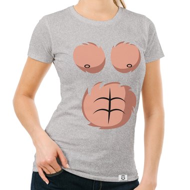 Karneval & Faschings T-Shirts - Affen Kostm - Damen, Herren und Kinder weiss-Kinder 152-164
