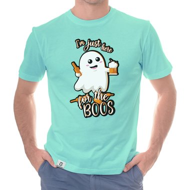 Halloween Party T-Shirts - Im just here for the Boos - Damen und Herren Shirt dunkelblau-Damen-Rund S
