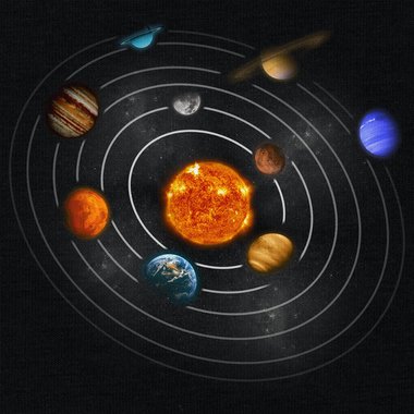 Damen, Herren und Kinder T-Shirt Kollektion - Unsere Galaxie, die Milchstrae schwarz-Damen-Rund S
