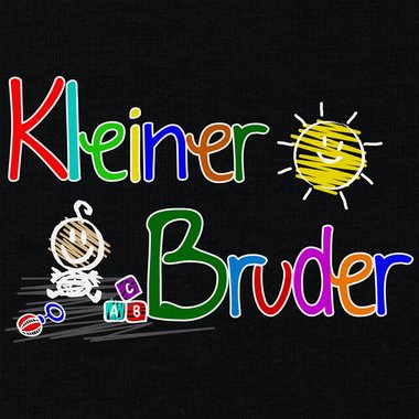 Kinder T-Shirt und Hoodie Kollektion - Groer & Kleiner Bruder - Partnerlook fr Geschwister Pullover und Shirt weiss-T-Shirt-kleiner-Bruder 152-164