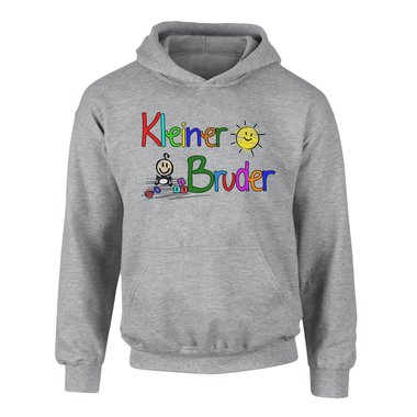 Kinder T-Shirt und Hoodie Kollektion - Groer & Kleiner Bruder - Partnerlook fr Geschwister Pullover und Shirt weiss-T-Shirt-kleiner-Bruder 152-164